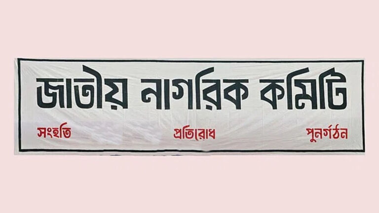 থানা পর্যায়ে কমিটি গঠন করবে জাতীয় নাগরিক কমিটি